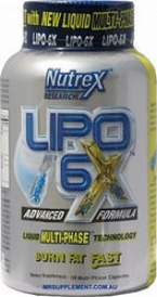 Nutrex Lipo 6X - эффективный жиросжигатель